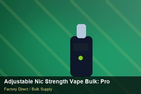 Adjustable Nic Strength Vape Bulk — Adjustable Nic Strength Vape Bulk: Product Launch Playbook — Advanced Notes photo 1