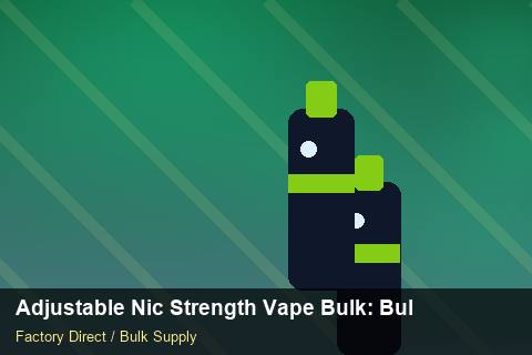 Adjustable Nic Strength Vape Bulk — Adjustable Nic Strength Vape Bulk: Bulk Supplier Guide — Case Study photo 1