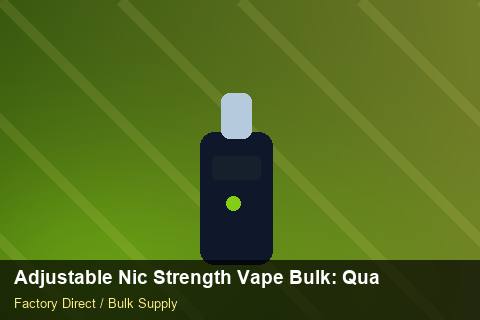 Adjustable Nic Strength Vape Bulk — Adjustable Nic Strength Vape Bulk: Quality Inspection Checklist — Case Study photo 1