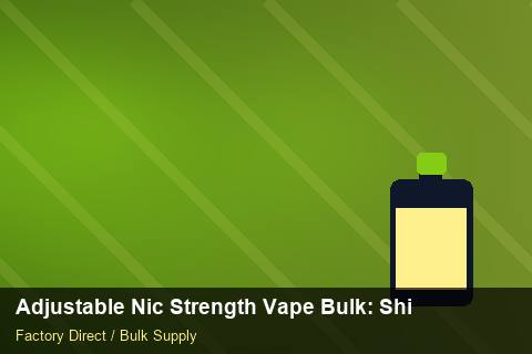 Adjustable Nic Strength Vape Bulk — Adjustable Nic Strength Vape Bulk: Shipping & Logistics — Case Study photo 2