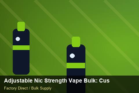 Adjustable Nic Strength Vape Bulk — Adjustable Nic Strength Vape Bulk: Customs Documentation — Case Study photo 1