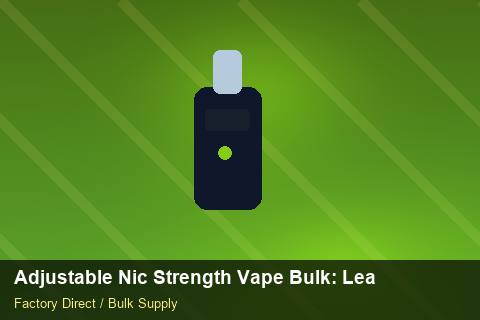 Adjustable Nic Strength Vape Bulk — Adjustable Nic Strength Vape Bulk: Lead Time & MOQ — Case Study photo 2
