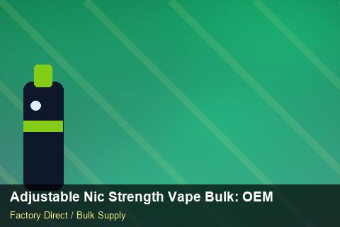 Adjustable Nic Strength Vape Bulk — Adjustable Nic Strength Vape Bulk: OEM & ODM Service — Case Study photo 2