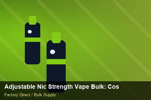 Adjustable Nic Strength Vape Bulk — Adjustable Nic Strength Vape Bulk: Cost Breakdown — Case Study photo 2