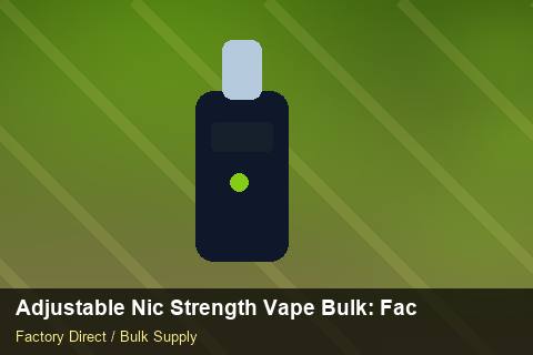 Adjustable Nic Strength Vape Bulk — Adjustable Nic Strength Vape Bulk: Factory Audit Report — Case Study photo 1