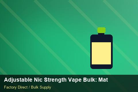 Adjustable Nic Strength Vape Bulk — Adjustable Nic Strength Vape Bulk: Material & Ingredients — Case Study photo 1