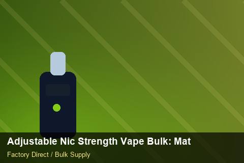 Adjustable Nic Strength Vape Bulk — Adjustable Nic Strength Vape Bulk: Material & Ingredients — Case Study photo 2