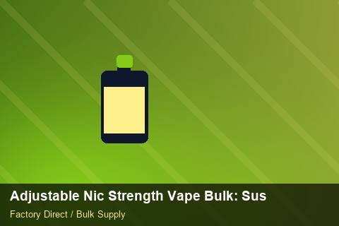 Adjustable Nic Strength Vape Bulk — Adjustable Nic Strength Vape Bulk: Sustainability — Case Study photo 1