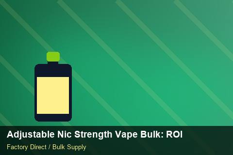 Adjustable Nic Strength Vape Bulk — Adjustable Nic Strength Vape Bulk: ROI Analysis — Case Study photo 2