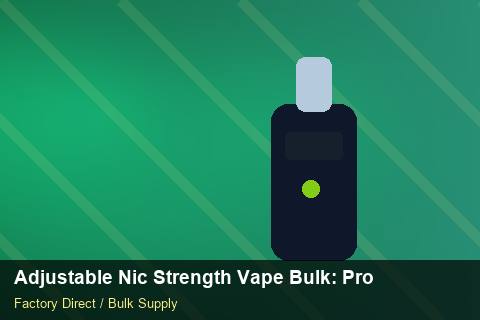 Adjustable Nic Strength Vape Bulk — Adjustable Nic Strength Vape Bulk: Procurement Checklist — Case Study photo 2