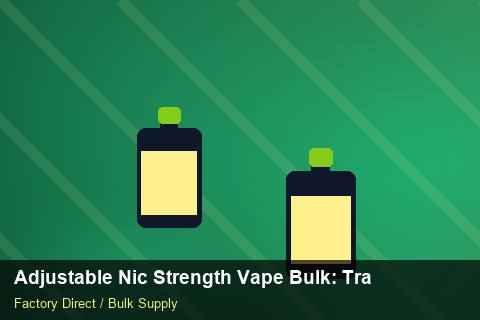 Adjustable Nic Strength Vape Bulk — Adjustable Nic Strength Vape Bulk: Trade Terms — Case Study photo 1