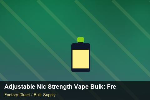 Adjustable Nic Strength Vape Bulk — Adjustable Nic Strength Vape Bulk: Freight Insurance — Case Study photo 1