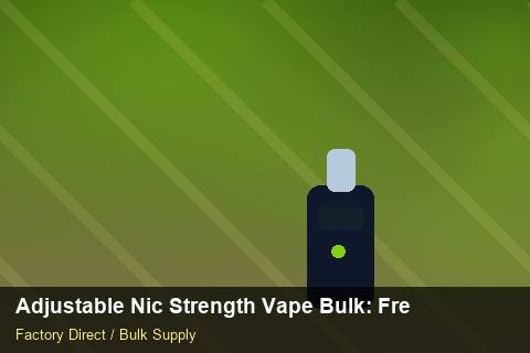 Adjustable Nic Strength Vape Bulk — Adjustable Nic Strength Vape Bulk: Freight Insurance — Case Study photo 2