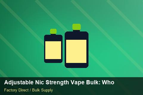 Adjustable Nic Strength Vape Bulk — Adjustable Nic Strength Vape Bulk: Wholesale Price — Supplier Comparison photo 2