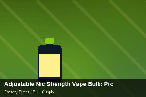 Adjustable Nic Strength Vape Bulk — Adjustable Nic Strength Vape Bulk: Procurement Strategy — Supplier Comparison photo 1