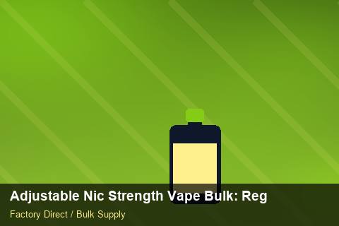 Adjustable Nic Strength Vape Bulk — Adjustable Nic Strength Vape Bulk: Regulatory Update — Supplier Comparison photo 1