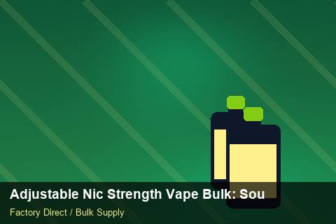 Adjustable Nic Strength Vape Bulk — Adjustable Nic Strength Vape Bulk: Sourcing Workflow — Supplier Comparison photo 2