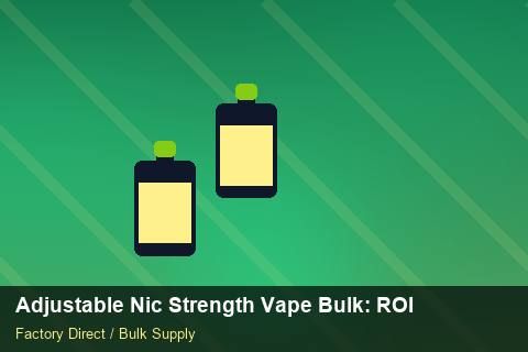 Adjustable Nic Strength Vape Bulk — Adjustable Nic Strength Vape Bulk: ROI Analysis — Supplier Comparison photo 2