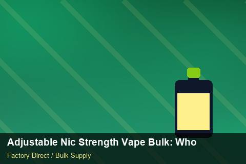 Adjustable Nic Strength Vape Bulk — Adjustable Nic Strength Vape Bulk: Wholesale Price — Price per Unit photo 2