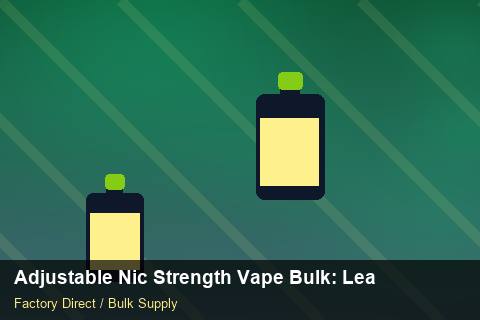 Adjustable Nic Strength Vape Bulk — Adjustable Nic Strength Vape Bulk: Lead Time & MOQ — Price per Unit photo 1