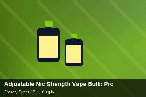 Adjustable Nic Strength Vape Bulk — Adjustable Nic Strength Vape Bulk: Procurement Strategy — Price per Unit photo 1