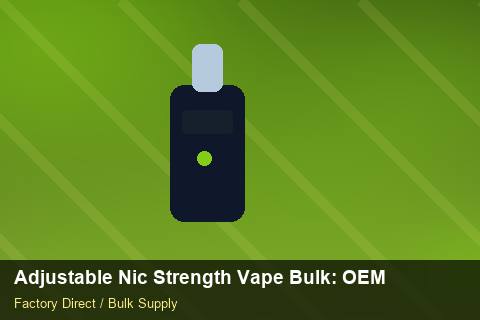 Adjustable Nic Strength Vape Bulk — Adjustable Nic Strength Vape Bulk: OEM & ODM Service — Price per Unit photo 1