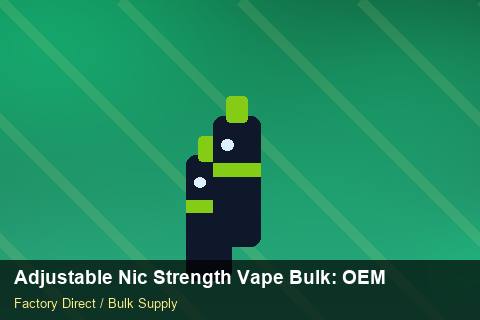 Adjustable Nic Strength Vape Bulk — Adjustable Nic Strength Vape Bulk: OEM & ODM Service — Price per Unit photo 2