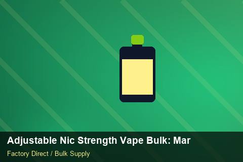 Adjustable Nic Strength Vape Bulk — Adjustable Nic Strength Vape Bulk: Market Trends 2026 — Price per Unit photo 1