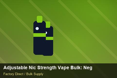Adjustable Nic Strength Vape Bulk — Adjustable Nic Strength Vape Bulk: Negotiation Tips — Price per Unit photo 1