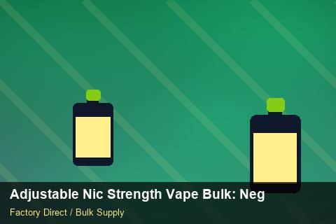 Adjustable Nic Strength Vape Bulk — Adjustable Nic Strength Vape Bulk: Negotiation Tips — Price per Unit photo 2