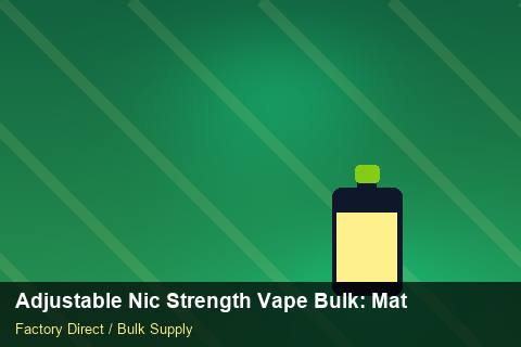 Adjustable Nic Strength Vape Bulk — Adjustable Nic Strength Vape Bulk: Material & Ingredients — Price per Unit photo 1