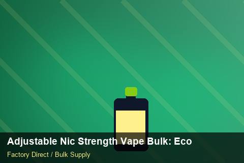Adjustable Nic Strength Vape Bulk — Adjustable Nic Strength Vape Bulk: Eco-Friendly Materials — Price per Unit photo 1