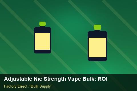Adjustable Nic Strength Vape Bulk — Adjustable Nic Strength Vape Bulk: ROI Analysis — Price per Unit photo 2