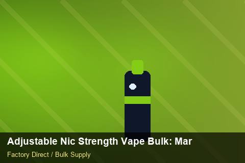 Adjustable Nic Strength Vape Bulk — Adjustable Nic Strength Vape Bulk: Market Comparison — Price per Unit photo 2