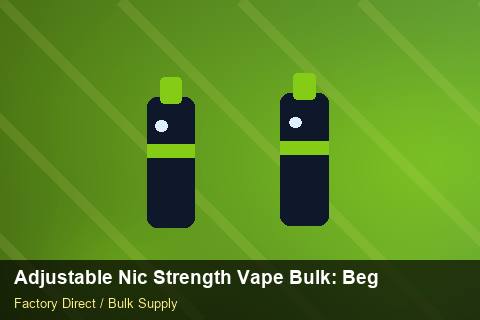 Adjustable Nic Strength Vape Bulk — Adjustable Nic Strength Vape Bulk: Beginner's Guide — Price per Unit photo 1