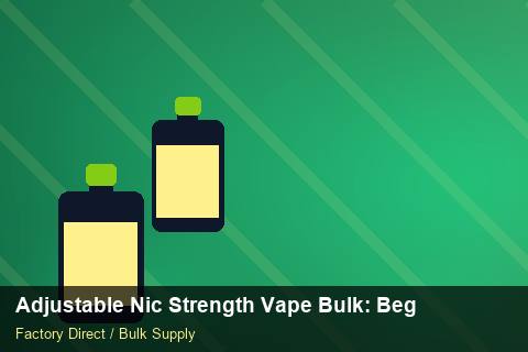 Adjustable Nic Strength Vape Bulk — Adjustable Nic Strength Vape Bulk: Beginner's Guide — Price per Unit photo 2