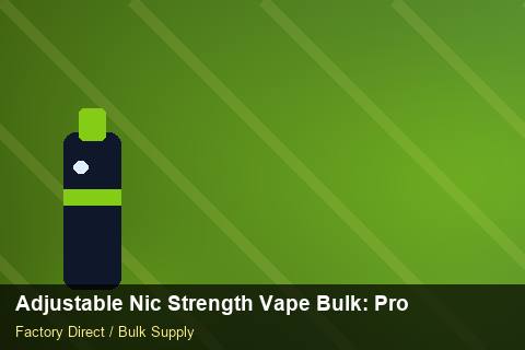 Adjustable Nic Strength Vape Bulk — Adjustable Nic Strength Vape Bulk: Product Launch Playbook — Price per Unit photo 2
