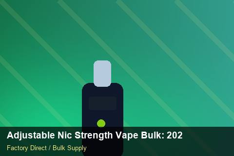 Adjustable Nic Strength Vape Bulk — Adjustable Nic Strength Vape Bulk: 2026 Buyer's Handbook — Carton Quantities photo 2