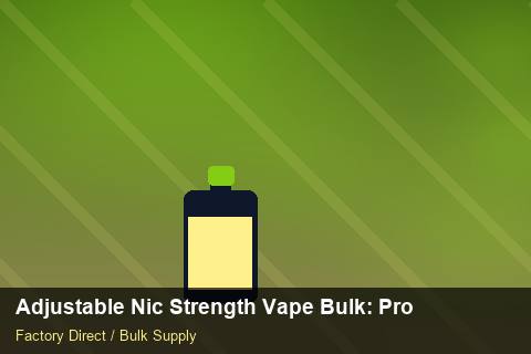 Adjustable Nic Strength Vape Bulk — Adjustable Nic Strength Vape Bulk: Procurement Strategy — Carton Quantities photo 1
