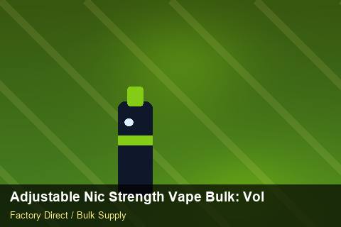 Adjustable Nic Strength Vape Bulk — Adjustable Nic Strength Vape Bulk: Volume Pricing Tiers — Carton Quantities photo 2