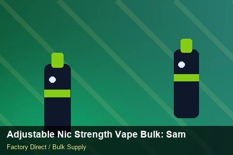 Adjustable Nic Strength Vape Bulk — Adjustable Nic Strength Vape Bulk: Sample Policy — Carton Quantities photo 1