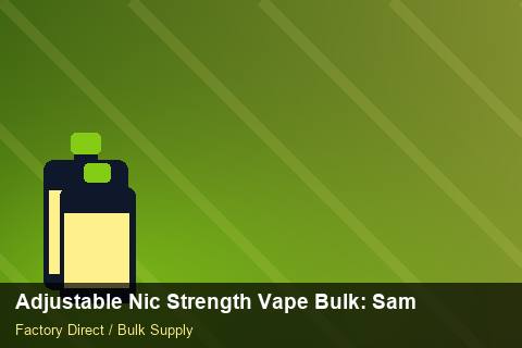 Adjustable Nic Strength Vape Bulk — Adjustable Nic Strength Vape Bulk: Sample Policy — Carton Quantities photo 2