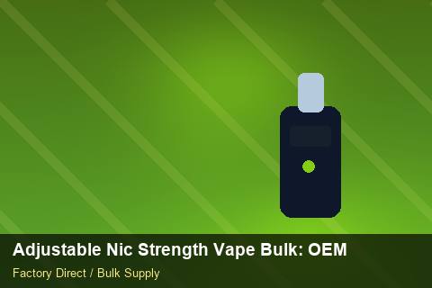 Adjustable Nic Strength Vape Bulk — Adjustable Nic Strength Vape Bulk: OEM & ODM Service — Carton Quantities photo 1