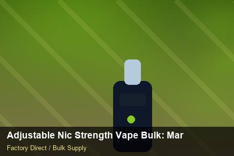 Adjustable Nic Strength Vape Bulk — Adjustable Nic Strength Vape Bulk: Market Trends 2026 — Carton Quantities photo 2