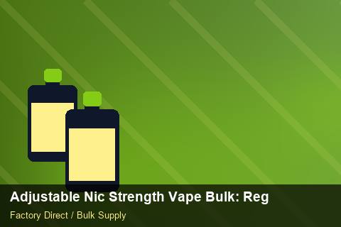 Adjustable Nic Strength Vape Bulk — Adjustable Nic Strength Vape Bulk: Regulatory Update — Carton Quantities photo 1