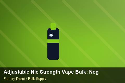 Adjustable Nic Strength Vape Bulk — Adjustable Nic Strength Vape Bulk: Negotiation Tips — Carton Quantities photo 1