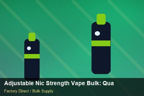 Adjustable Nic Strength Vape Bulk — Adjustable Nic Strength Vape Bulk: Quality Control Process — Carton Quantities photo 1