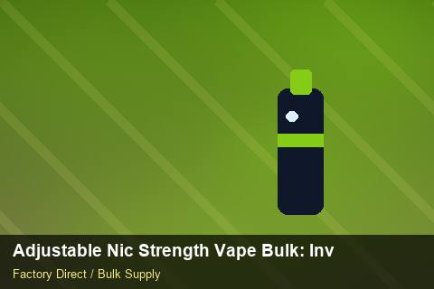 Adjustable Nic Strength Vape Bulk — Adjustable Nic Strength Vape Bulk: Inventory Management — Carton Quantities photo 1