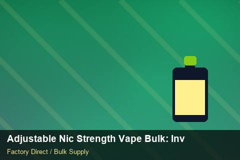 Adjustable Nic Strength Vape Bulk — Adjustable Nic Strength Vape Bulk: Inventory Management — Carton Quantities photo 2