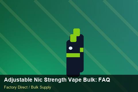 Adjustable Nic Strength Vape Bulk — Adjustable Nic Strength Vape Bulk: FAQ — Carton Quantities photo 2